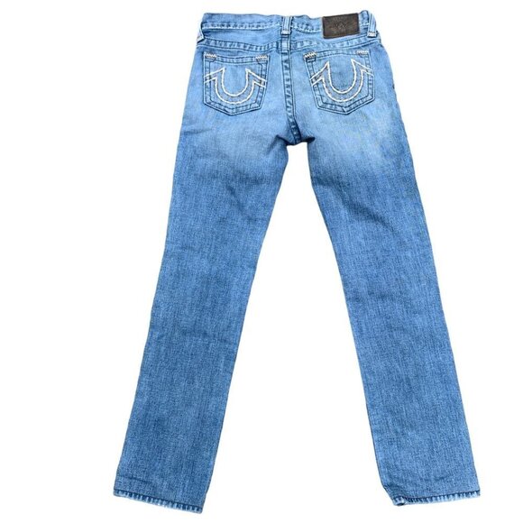 VINTAGE True Religion Jeans Size 28 GENO Boys Blue - Picture 6 of 7